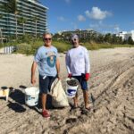 Lucho at a Beach Cleanup